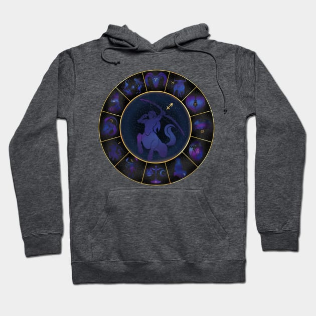 Sagittarius: The archer Hoodie by AmicableApparel